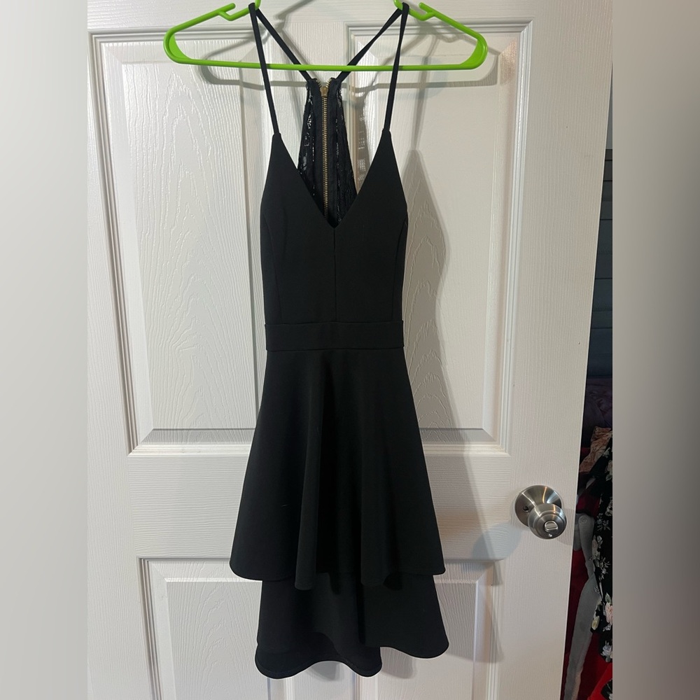 B Darlin Black Backless Dress